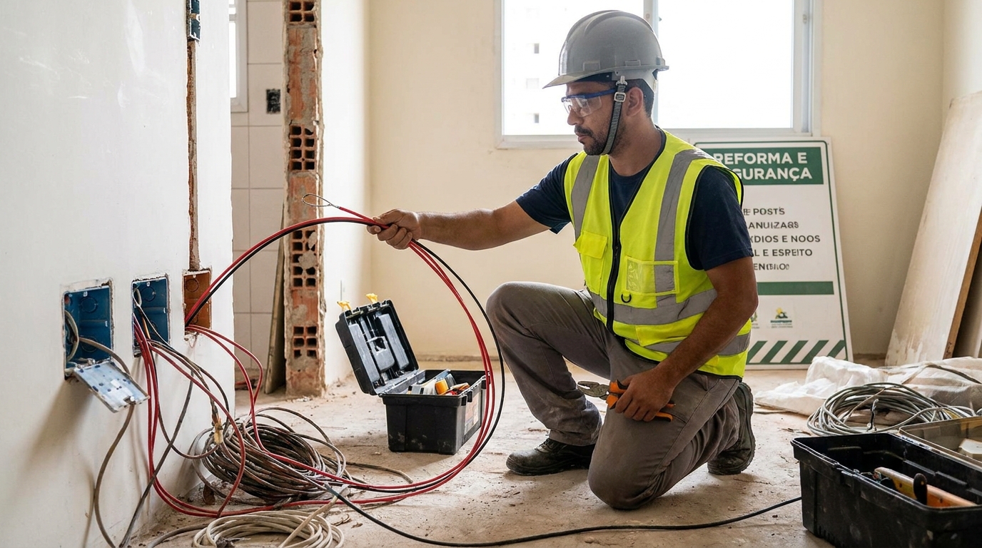 Troca de fiacao eletrica em Jundiaí‑SP